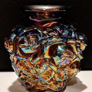 Imperial Glass Company “La Bella” Vase in Amber Smoke
